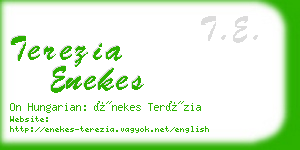 terezia enekes business card